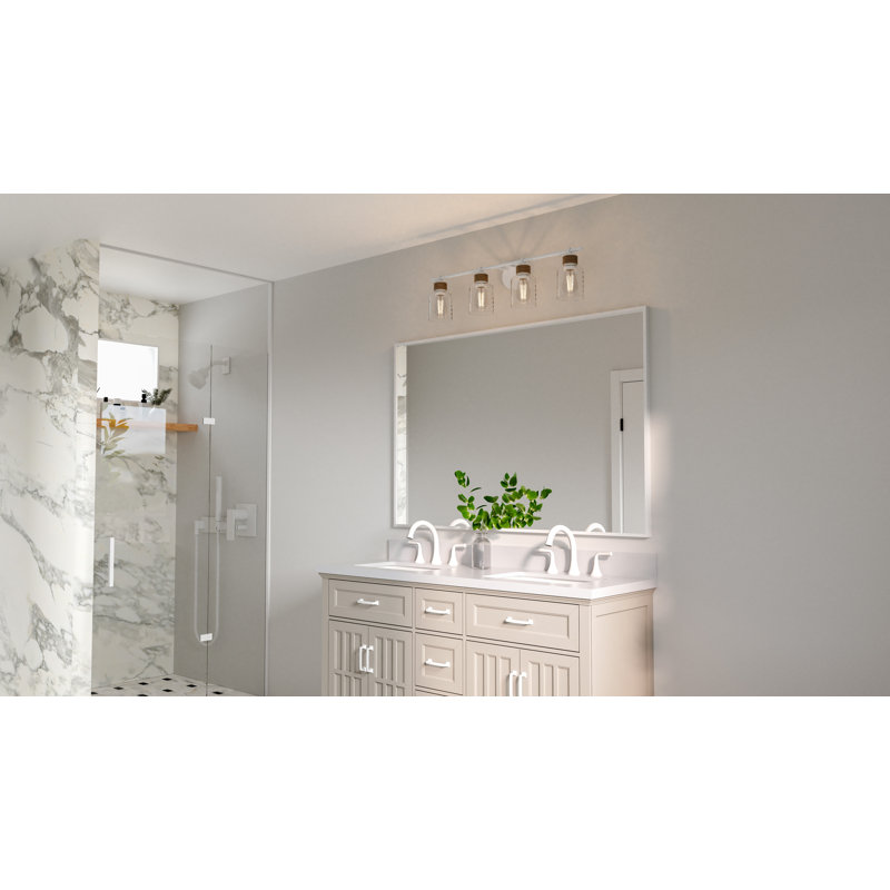 Ampelia 4-Light Matte White Bath Light
