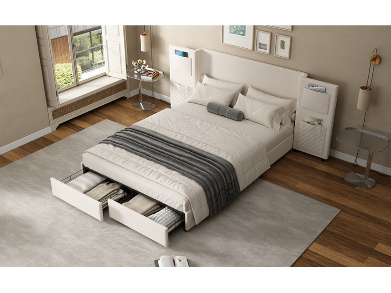 Solid Wood Bed