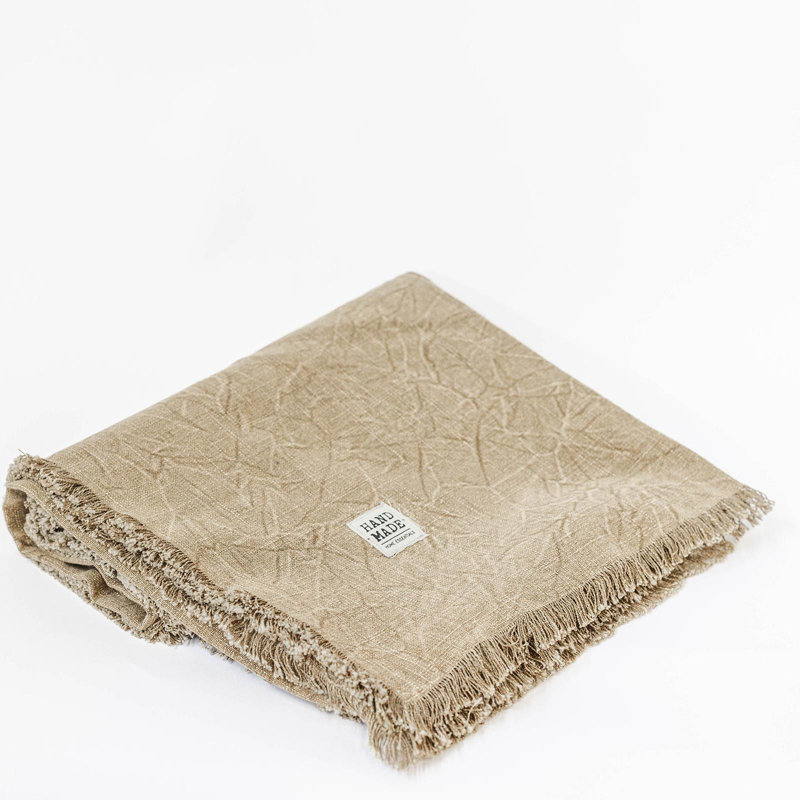 Nappe pierre délavée, grande, Beige, L 120 po x l 60 po