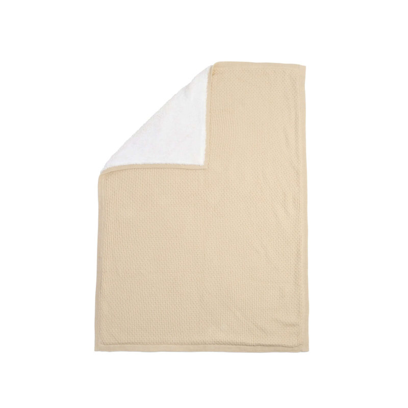 Thorun Cotton Baby Blanket, Cream