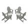 4-Piece Classic Adirondack Conversation Set