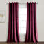 Prima Velvet Solid Blackout Polyester Curtain-1297643924