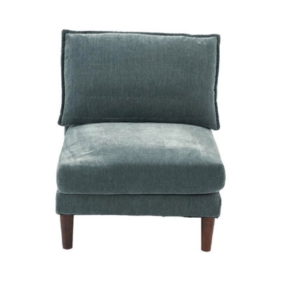 Magnifique fauteuil sans accoudoirs en tissu Morgan 1pc