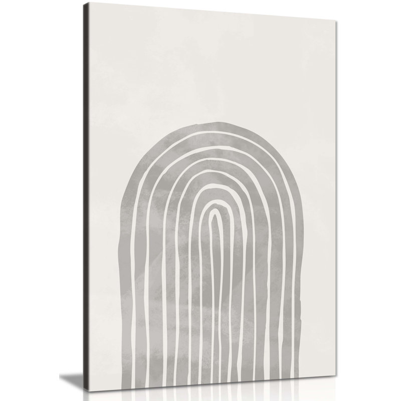 Arch Thick Line Close Up - Wrapped Canvas Print, 46cm H x 31cm W x 1.8cm D