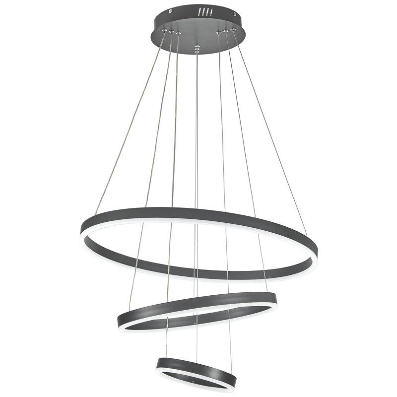2 - Light Black LED Pendant