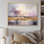 «Gray Lightning Storm Country Charm», reproduction sur toile