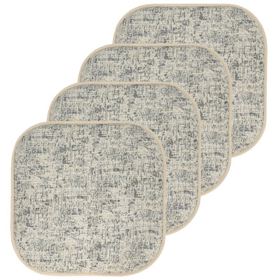 Broadway Memory Foam No Slip Back 16" x 16" Chair Pad Cushion