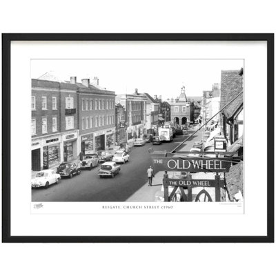Reigate, Church Street C1960 1 Piece Single Picture Frame Wall Art