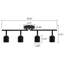 Luminaire sur rail à DEL réglable noir mat à 4 têtes, plafonnier câblé guidé à intensité variable de 3 000 K Gu10 pour la décoration intérieure-132039159