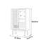 Vitrine de rangement simple en verre