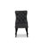 13-piece Kitchen Table Set a Rectangular Dining Table and 12 Dark Grey Polyester fabric Dining Chairs, Wire Brushed Black Finish.-122201377