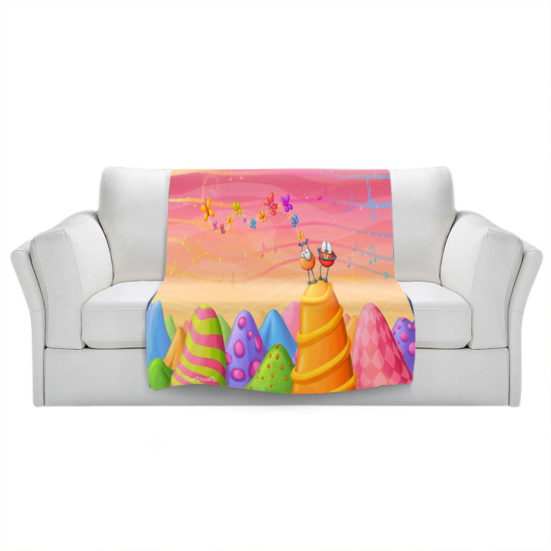 Hand Woven Throw Blanket, 51" W x 60" L