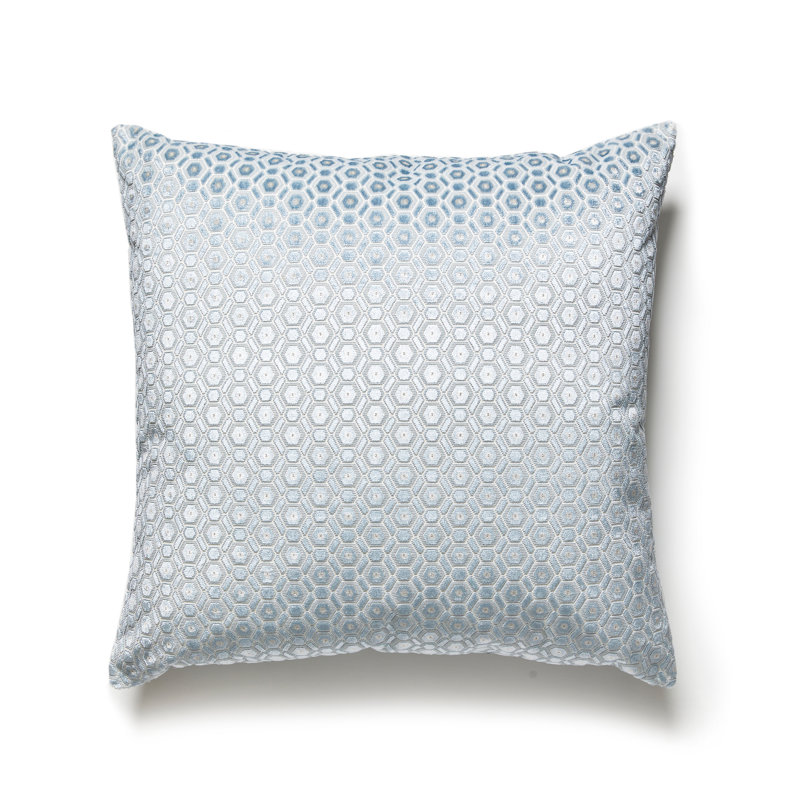 MANETTA PILLOW, Powder Blue Geometric