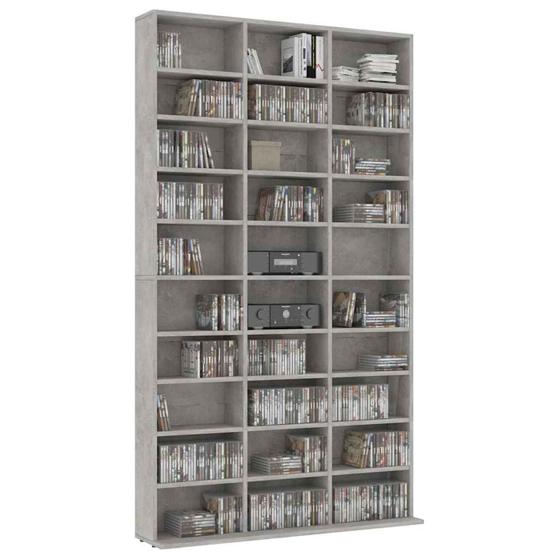 Bookcase, Concerate Grey, 177.5cm H x 102cm W x 16cm D