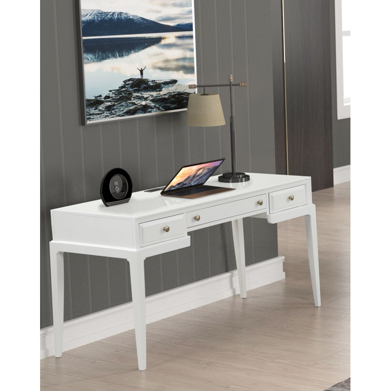 Alayna Writing Desk with Power Outlet