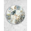 Horloge murale en verre trempé en marbre, art mural rond moderne, décoration intérieure, cuisine élégante, horloge de salon, horloge murale silencieuse-448333422-448333419