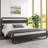 Darlicia Metal Platform Bed with Wood Headboard and Footboard, No Box Spring Needed,-436345358-442481376