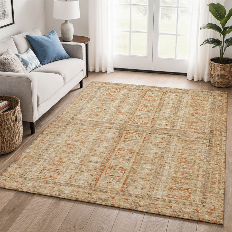Tapis rayé de qualité supérieure Mayfield, Paprika, 5 pi x 7 pi 6 po