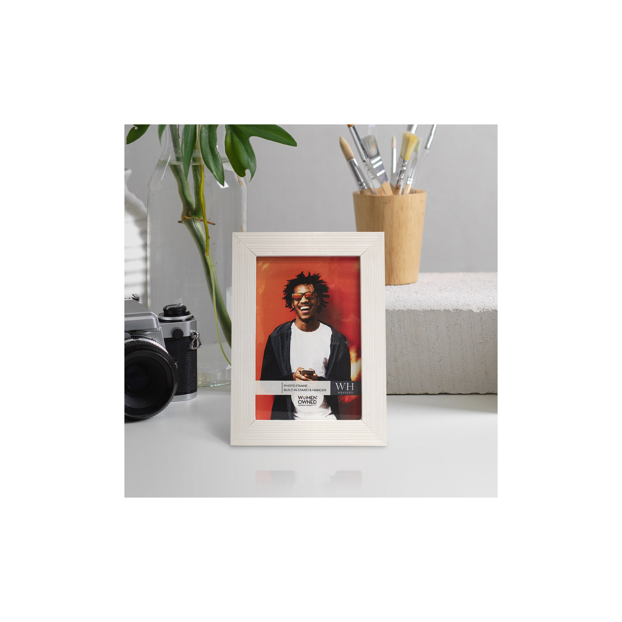 Apolline Wood Picture Frame, White, 4" x 6"