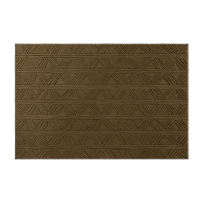 Tapis brun intérieur et extérieur Trellis