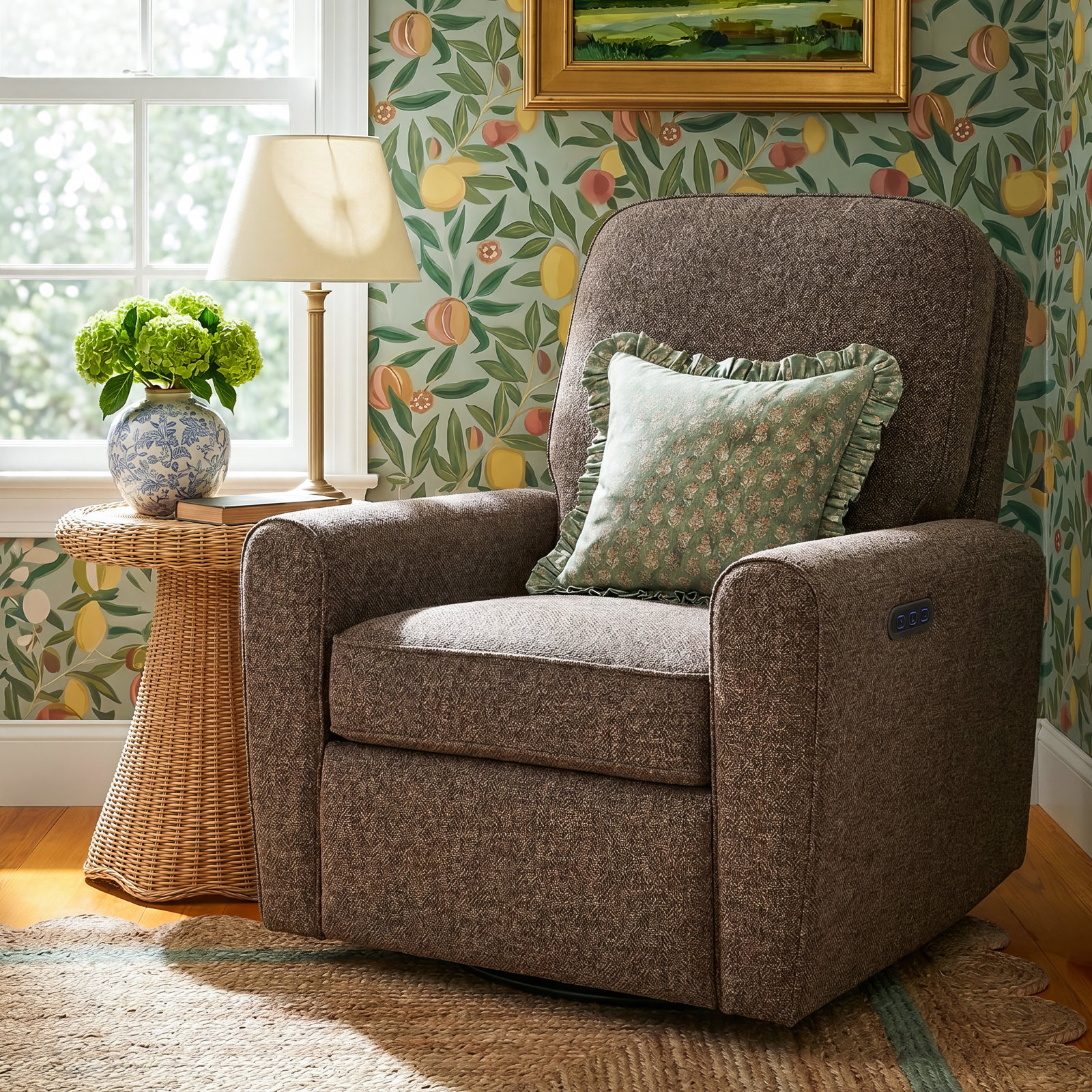 Amalfi Nursery Chair, Mountain Brown Boucle