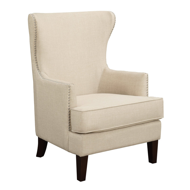 Ameryst Upholstered Armchair, Natural Chenille