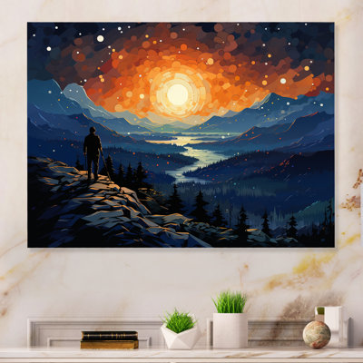 Summit Success Mountain Hicking IV - Success Motivation Metal Wall Art -  Lark Manor™, AC763643C06844F79310F35322DA16F1