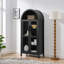 Une armoire de rangement arquée haute avec une lampe-2104173547