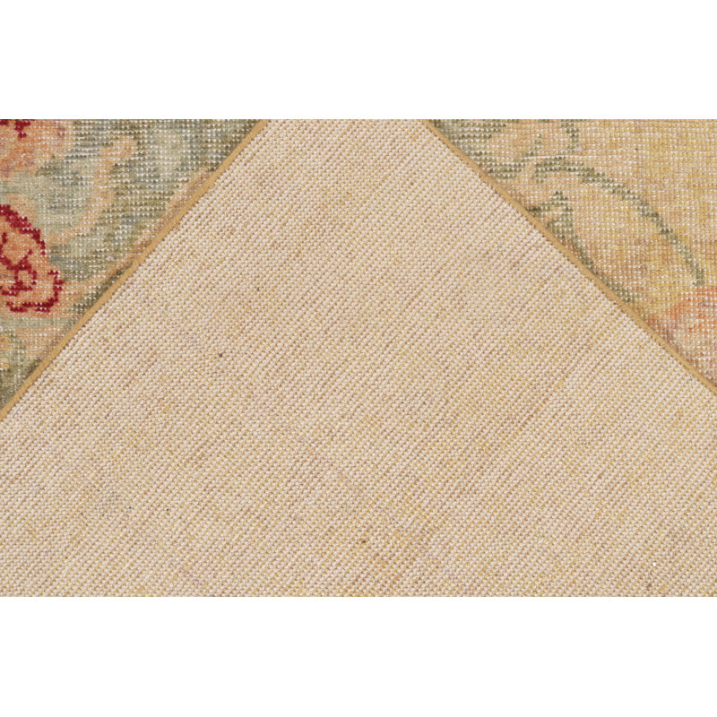 Distressed Homage Wool Floral Area Rug, Runner 2'6" x 8'
