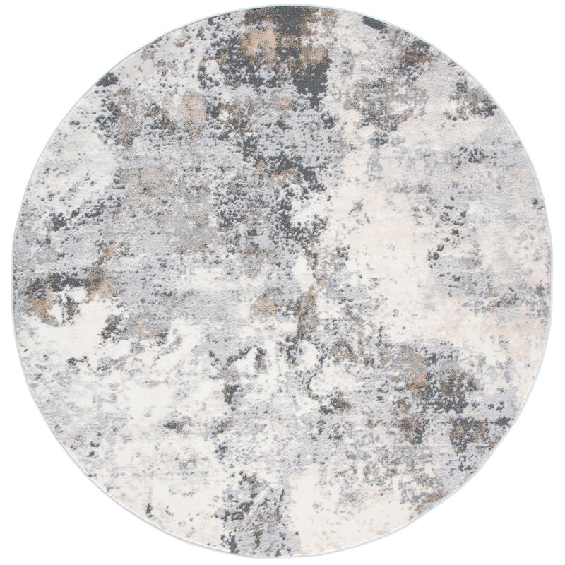 Branscum Performance Abstract Rug, Round 6'7"