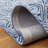 Hadad Textual Hand Tufted Wool/Cotton Geometric Rug in Blue/Ivory-2098050431