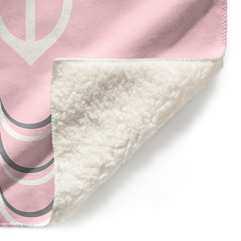  Jeté Anchor Waves, l 51 po x L 60 po, Rose
