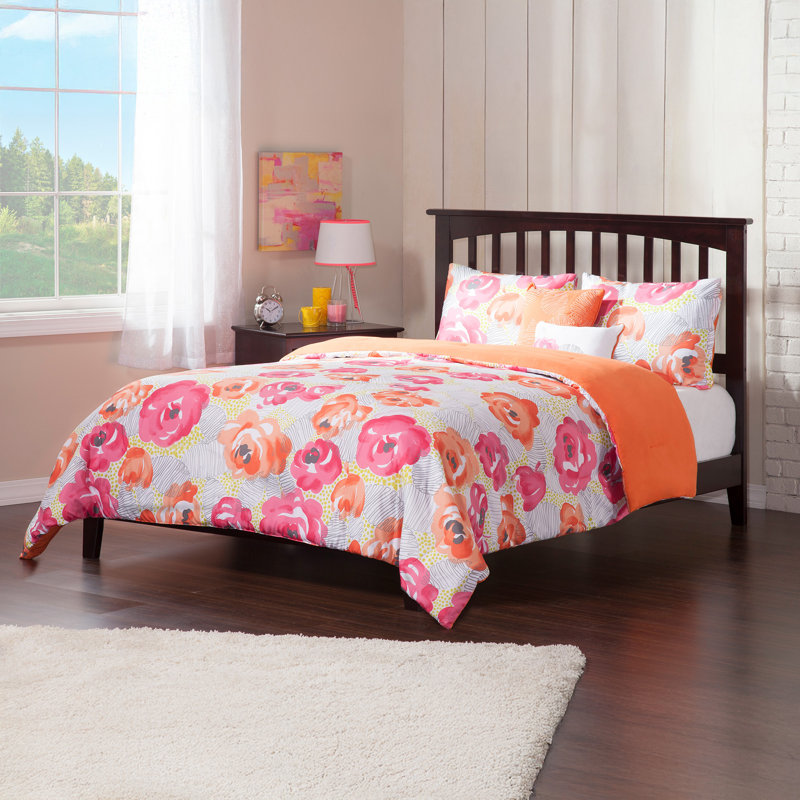 Huntsville Solid Wood Platform Bed, King, Walnut