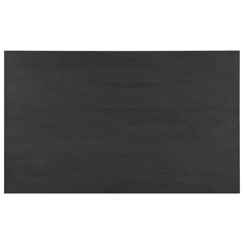 Ensemble de salle à manger 6 pièces rustique, table à tréteaux rectangulaire et 4 chaises et banc rembourrés pour la salle à manger