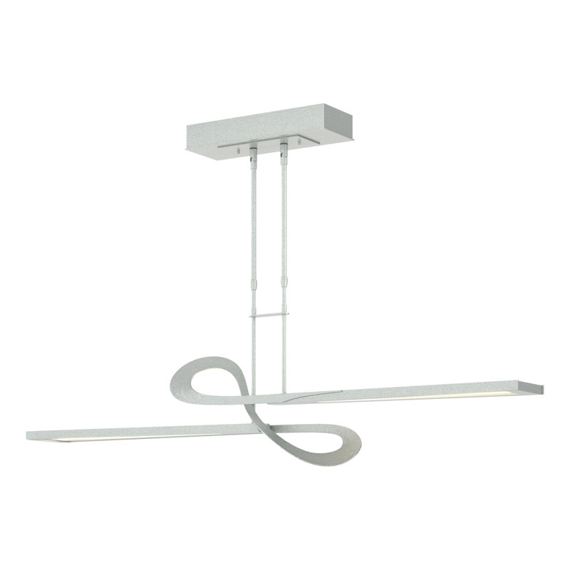 Switchback Kitchen Island Geometric LED Pendant, Vintage Platinum