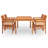 Square 4 - Person Dining Set with Cushions-545941529-545941528