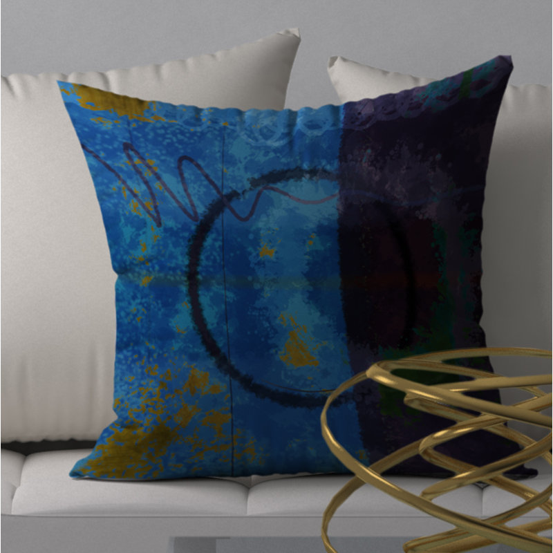  Housse de coussin carré et insert, H 24 po x l 24 po x p 6 po