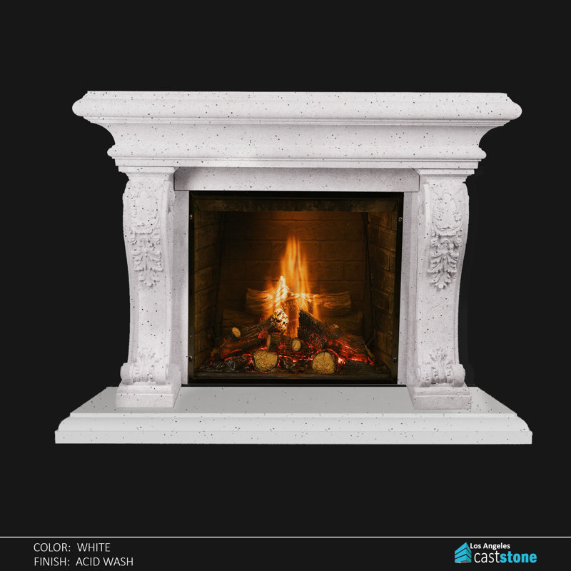 Manila Fireplace Surround, Beige Travertine