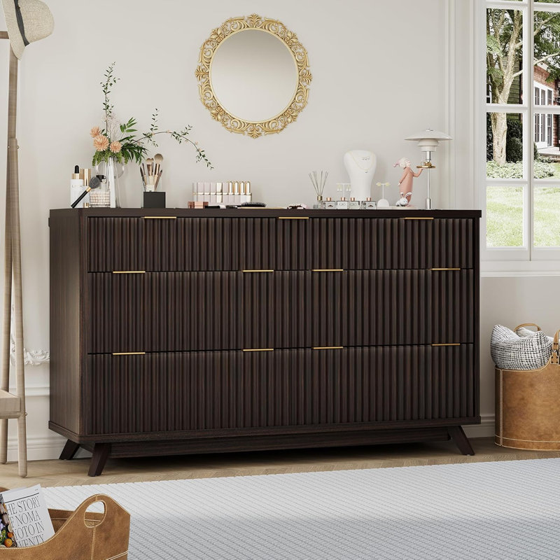 137.2cm W 7 - Drawer Chest of Drawers, Brown