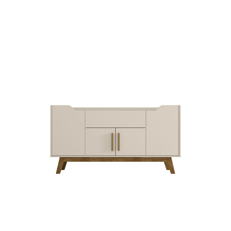 Buffet 1 tiroir 53,54 po Addie, Blanc cassé