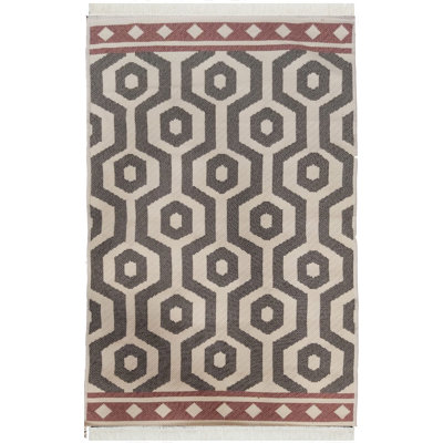 Arya Geometric Hand Woven Area Rug