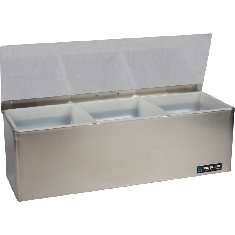 Carlisle Food Service Products Rectangle Stainless Steel Food Storage Container