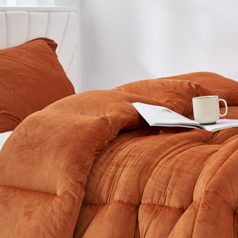 Coma Inducer Bedding, California King Comforter + 4 King Pillow Shams, Red
