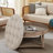 Round Tufted Upholstered Fabric Ottoman