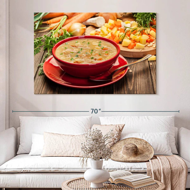 Soupe aux pois maison Yarlin, H 34 po x l 51 po