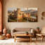 Ensemble de 3 reproductions d'art sur toile Mid-Century-87031533