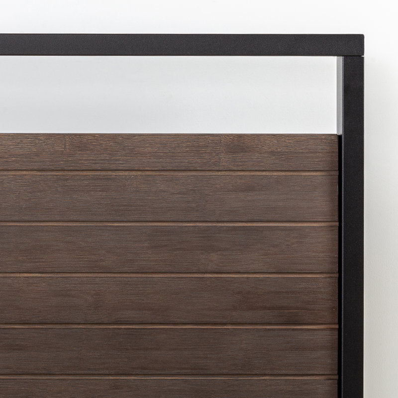 Lit plateforme Noblesville, Simple, Gris délavé