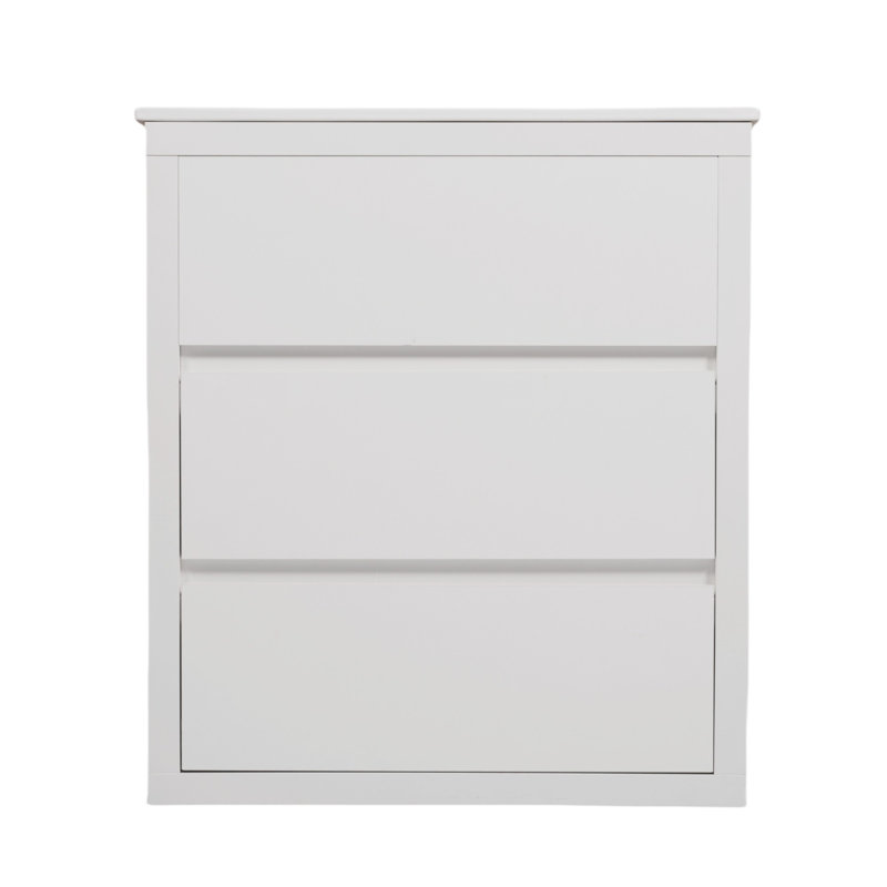 Meuble-lavabo sur pied avec poignée libre à 45 °, Blanc