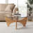 Charleily Glass Top Single Coffee Table