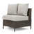 Gray Cushion/Dark Brown Frame